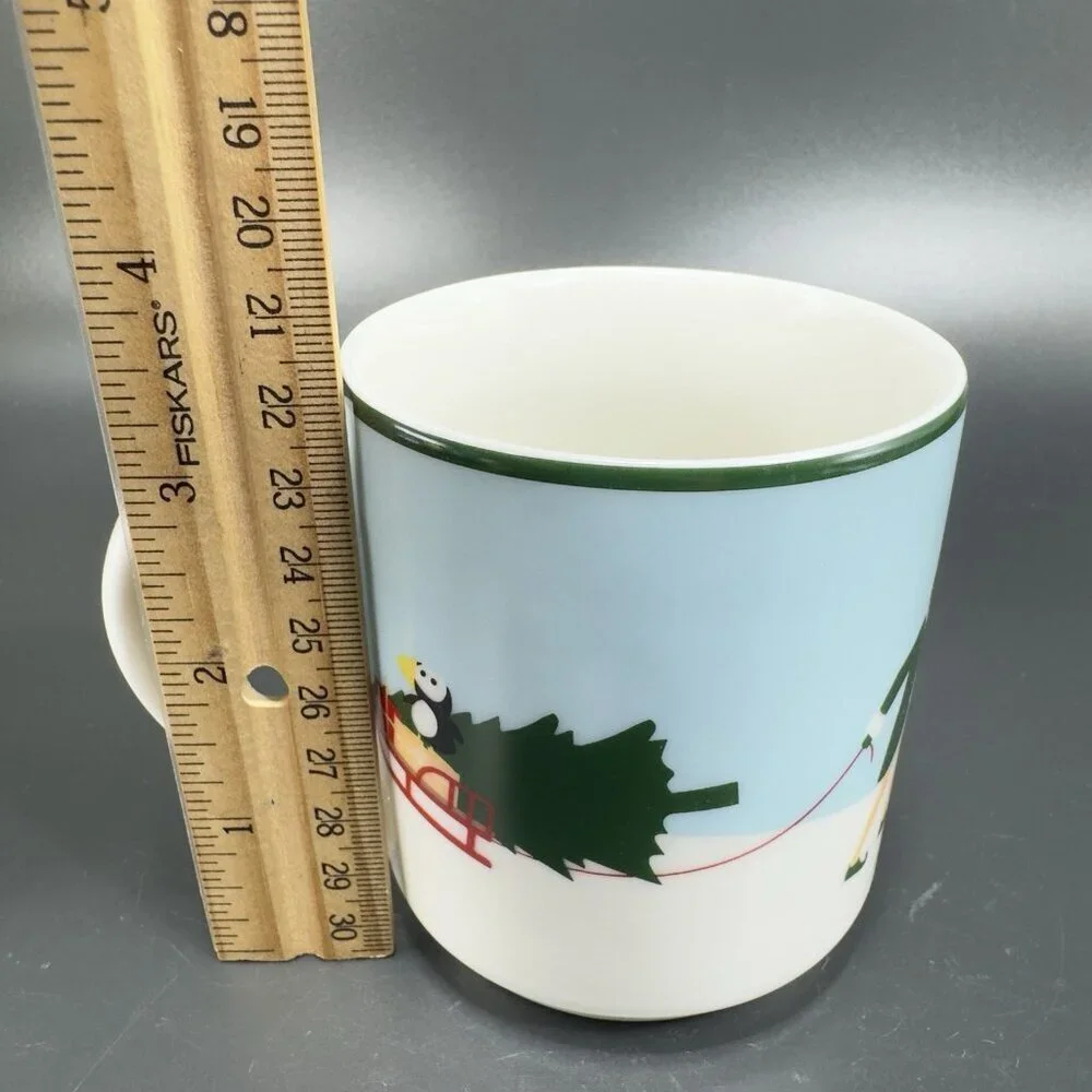 Williams Sonoma Christmas Elf Coffee Mug Cup Ceramic New With Stickers‎ Holiday